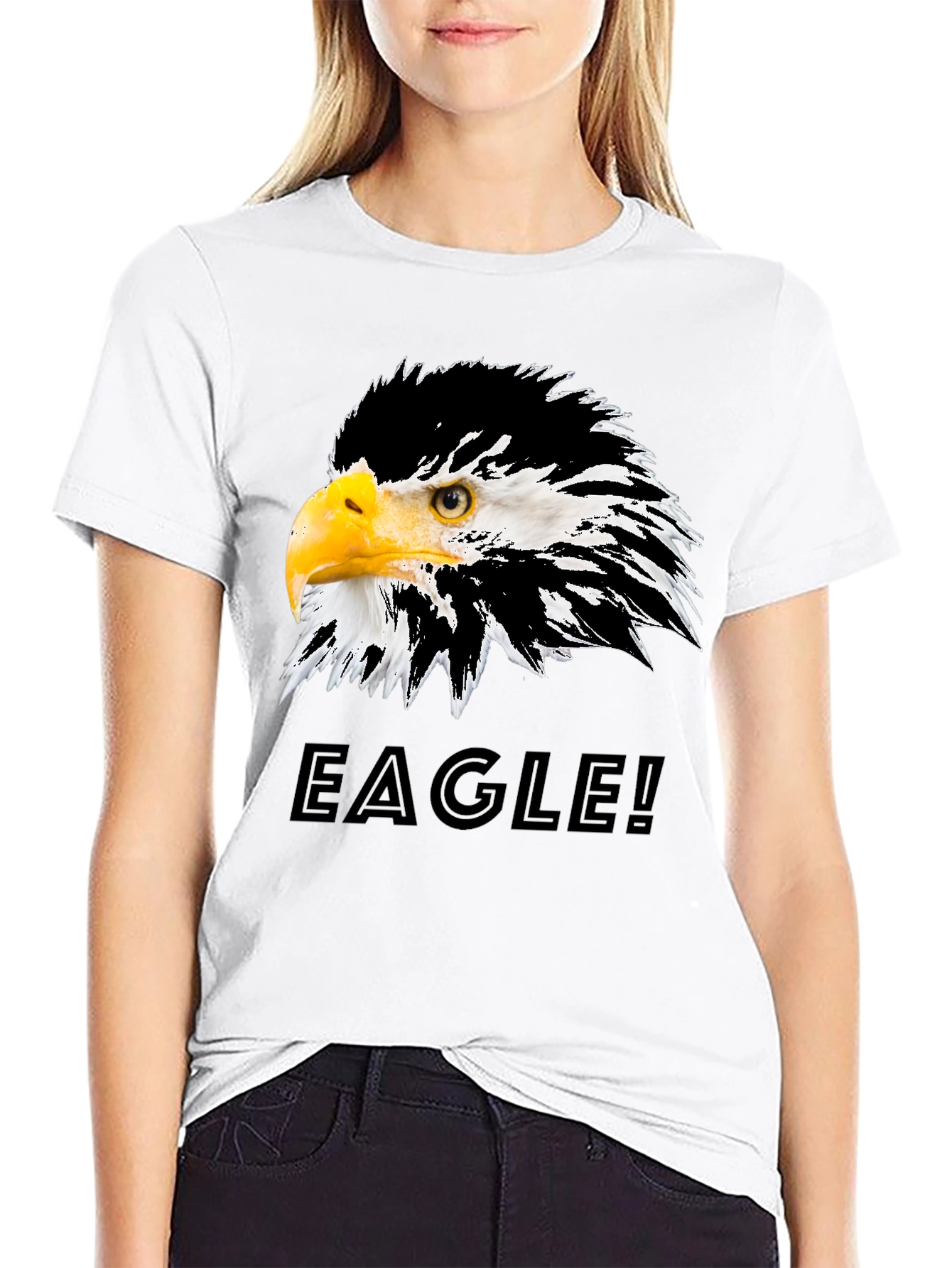 Eagle Graphic T-Shirt - Bold Bird of Prey Design