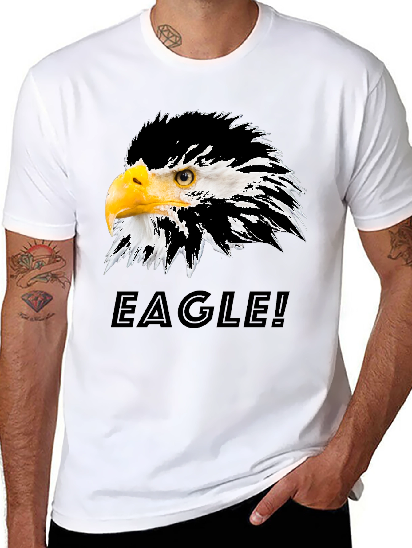 Eagle Graphic T-Shirt - Bold Bird of Prey Design