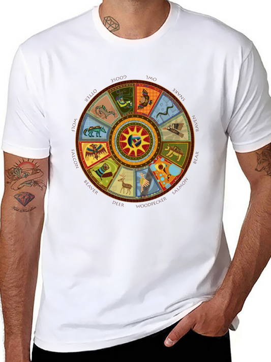 Aztec Sun God Symbol T-Shirt - Unique Graphic Tee