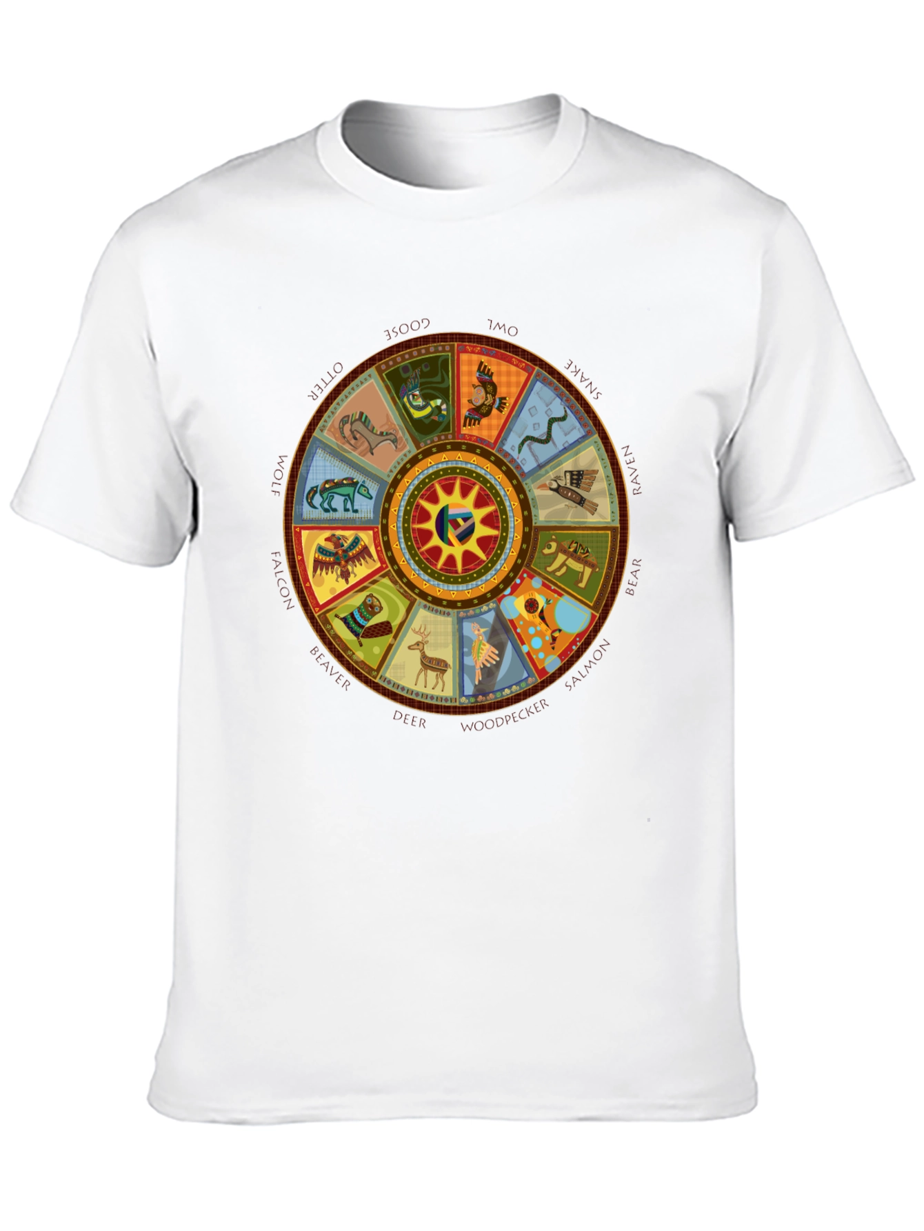 Aztec Sun God Symbol T-Shirt - Unique Graphic Tee