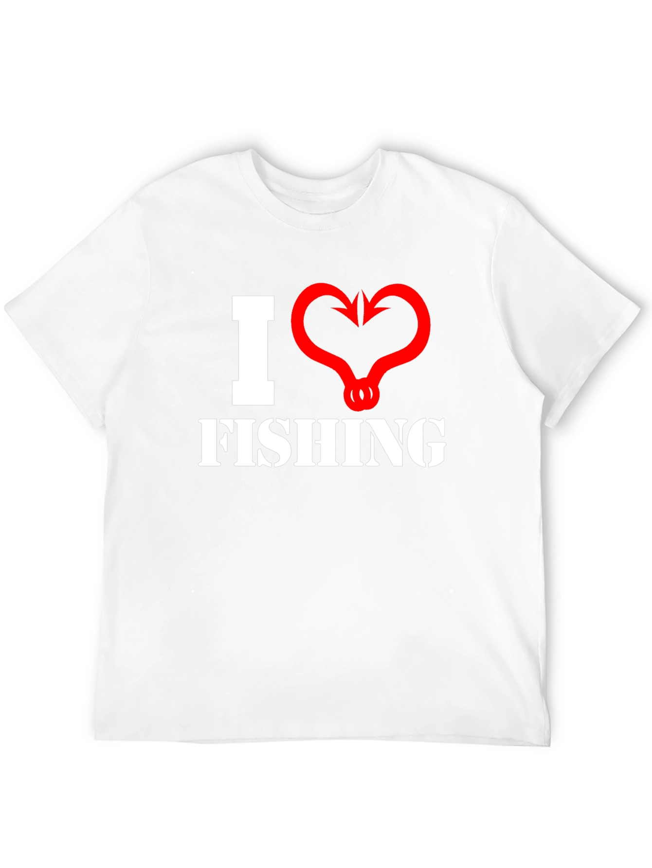 I Heart Fishing Graphic T-Shirt - Angler Tee