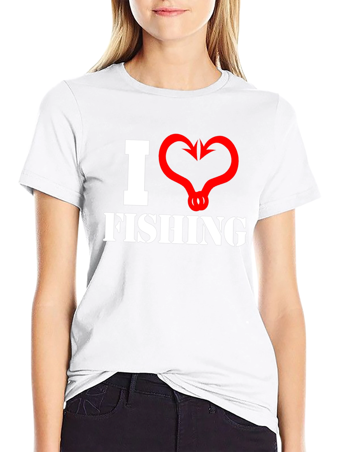 I Heart Fishing Graphic T-Shirt - Angler Tee