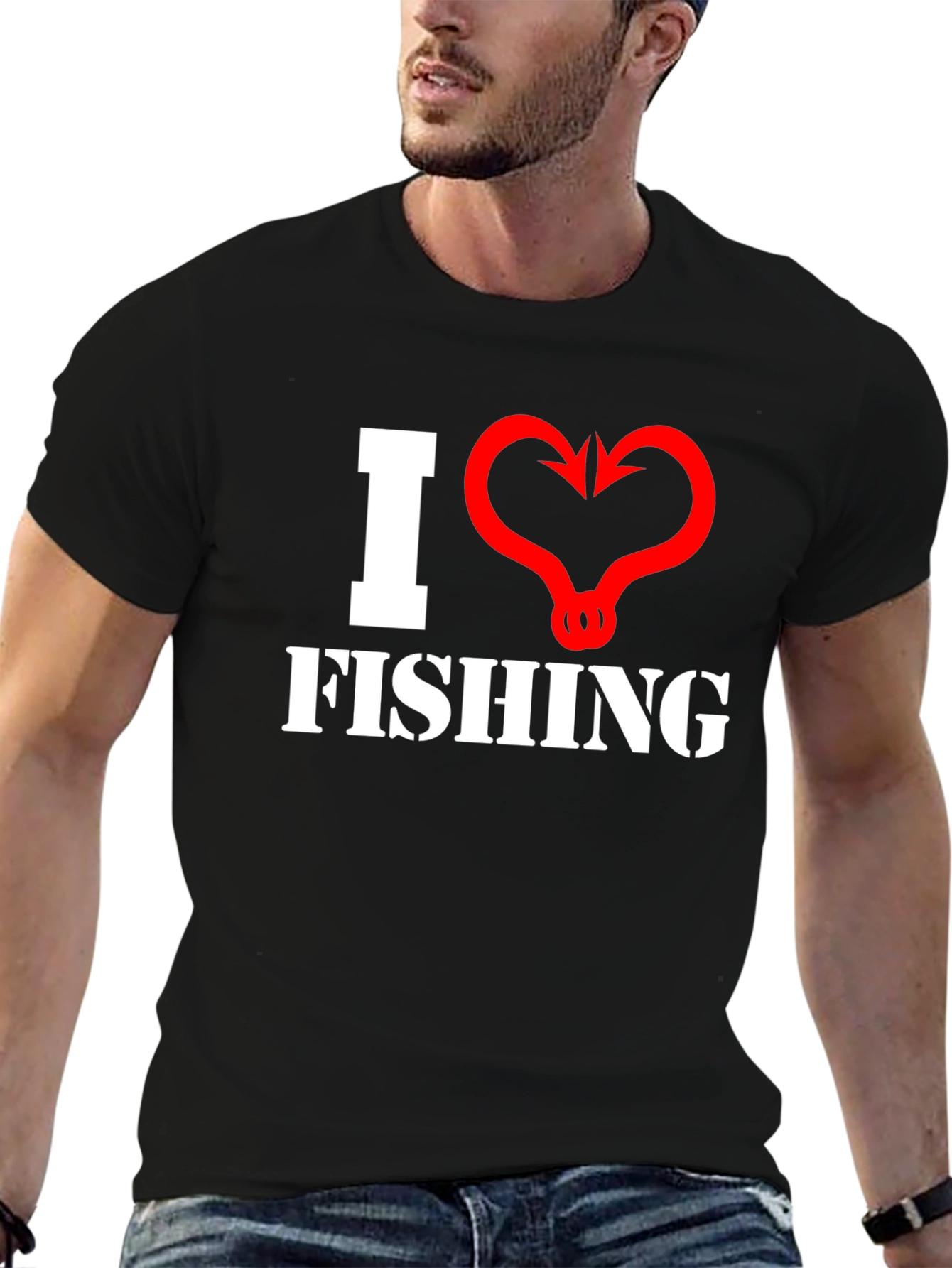 I Heart Fishing Graphic T-Shirt - Angler Tee