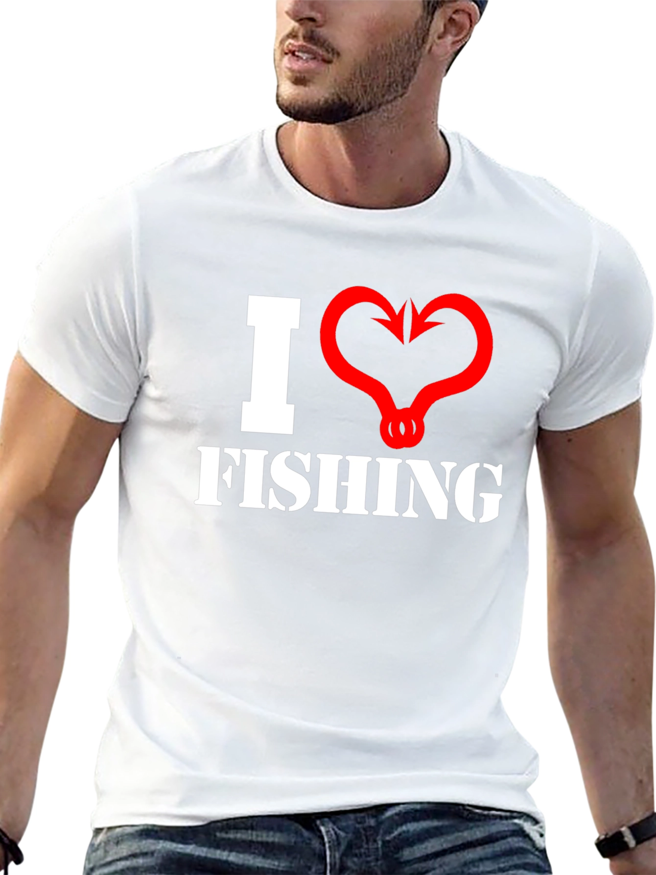 I Heart Fishing Graphic T-Shirt - Angler Tee