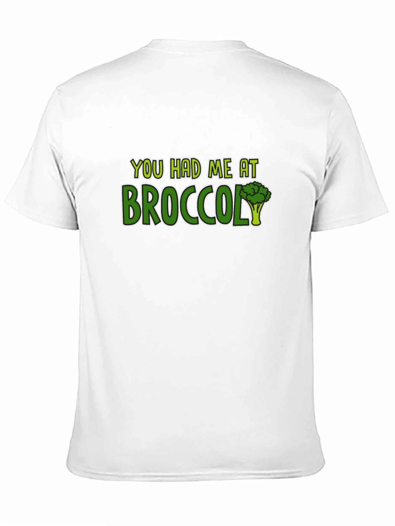 You Had Me at Broccoli Graphic Tee - Black