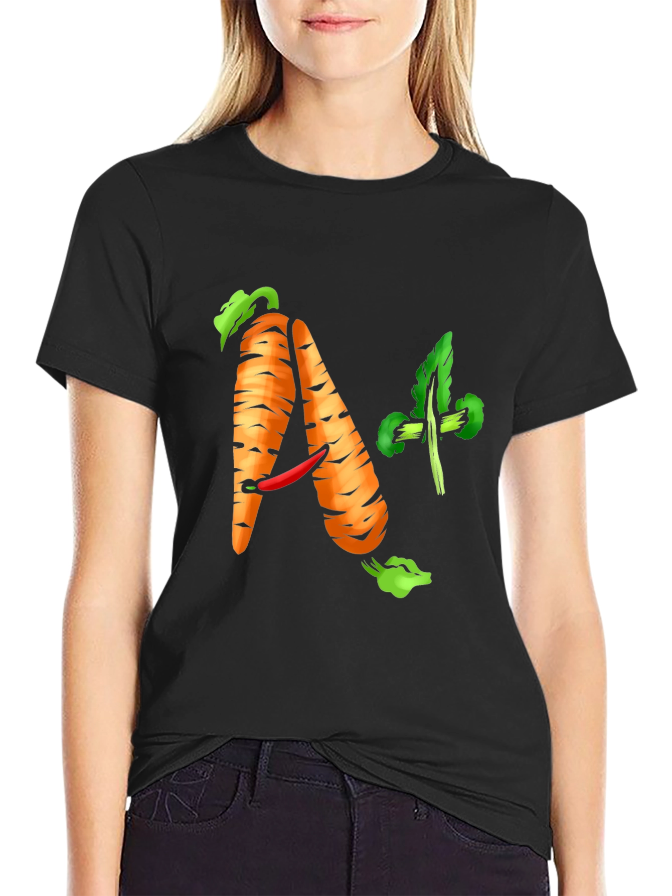 A+ Carrot Tee - Healthy & Funny Shirt