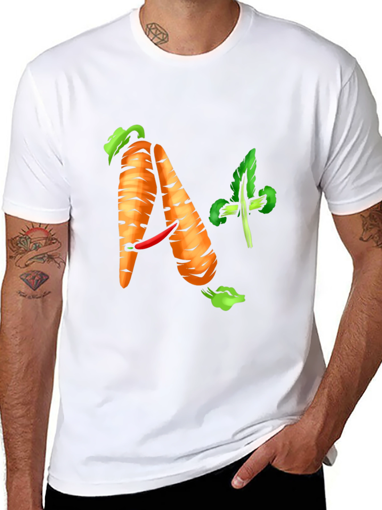 A+ Carrot Tee - Healthy & Funny Shirt