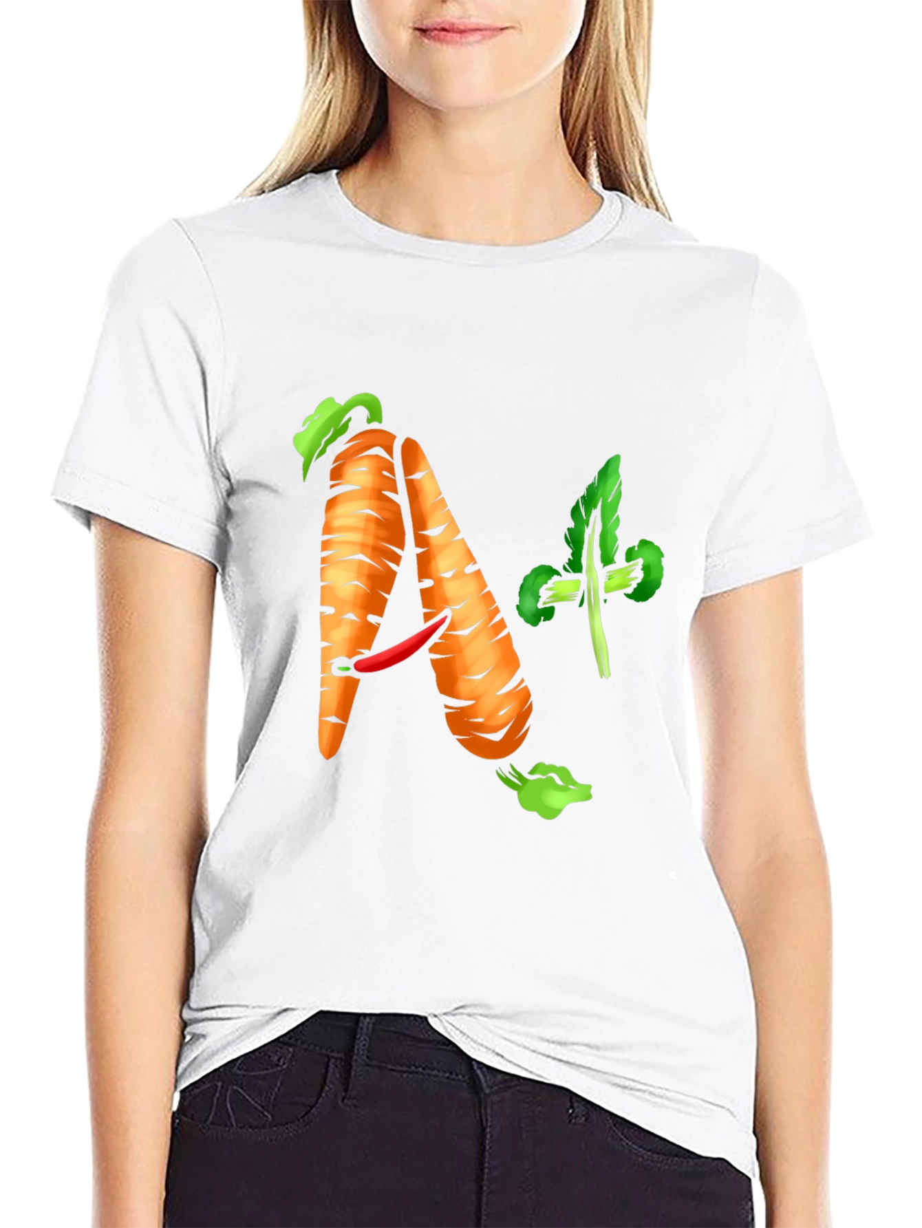 A+ Carrot Tee - Healthy & Funny Shirt