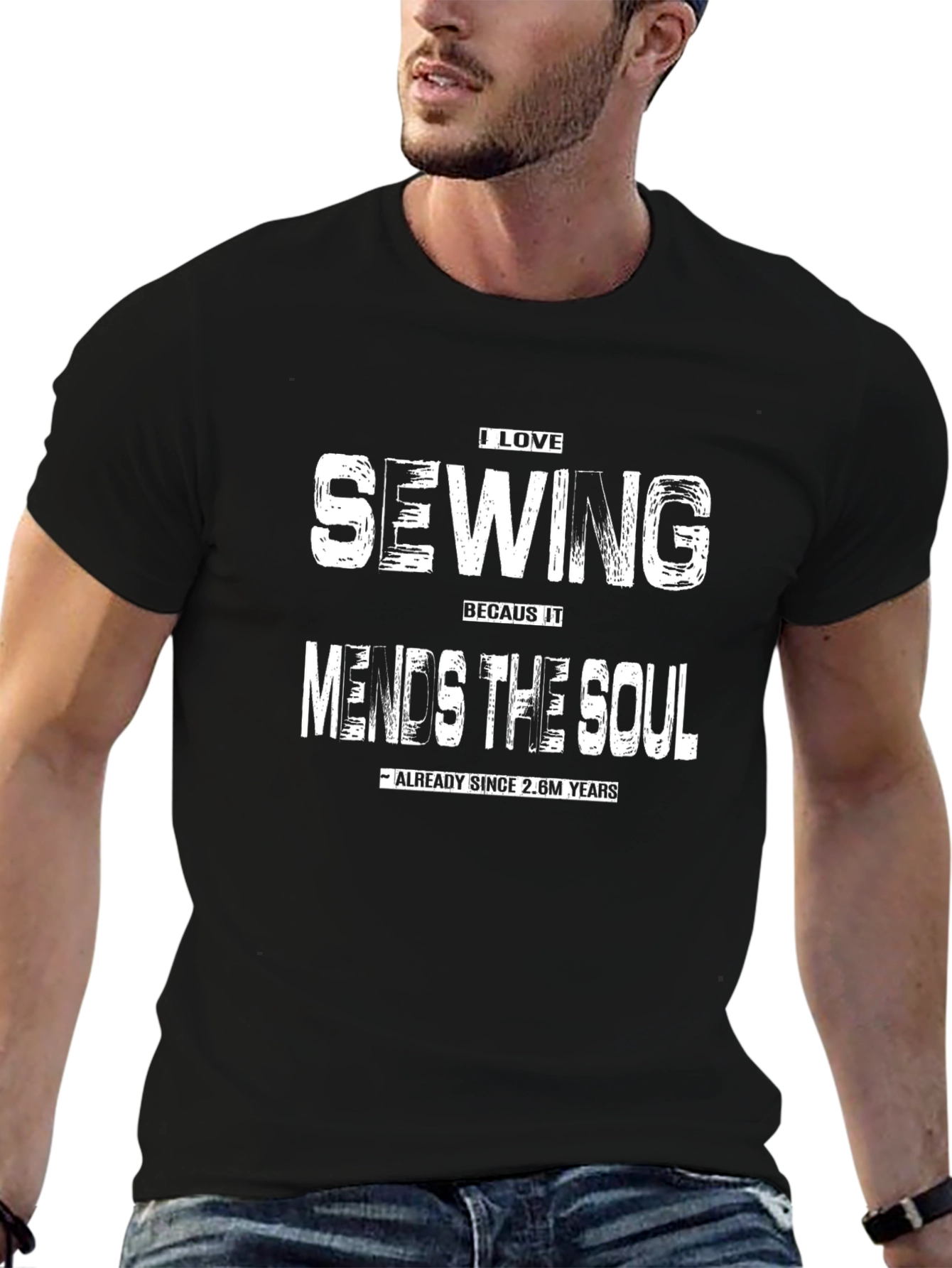 I Love Sewing T-Shirt: Mends the Soul
