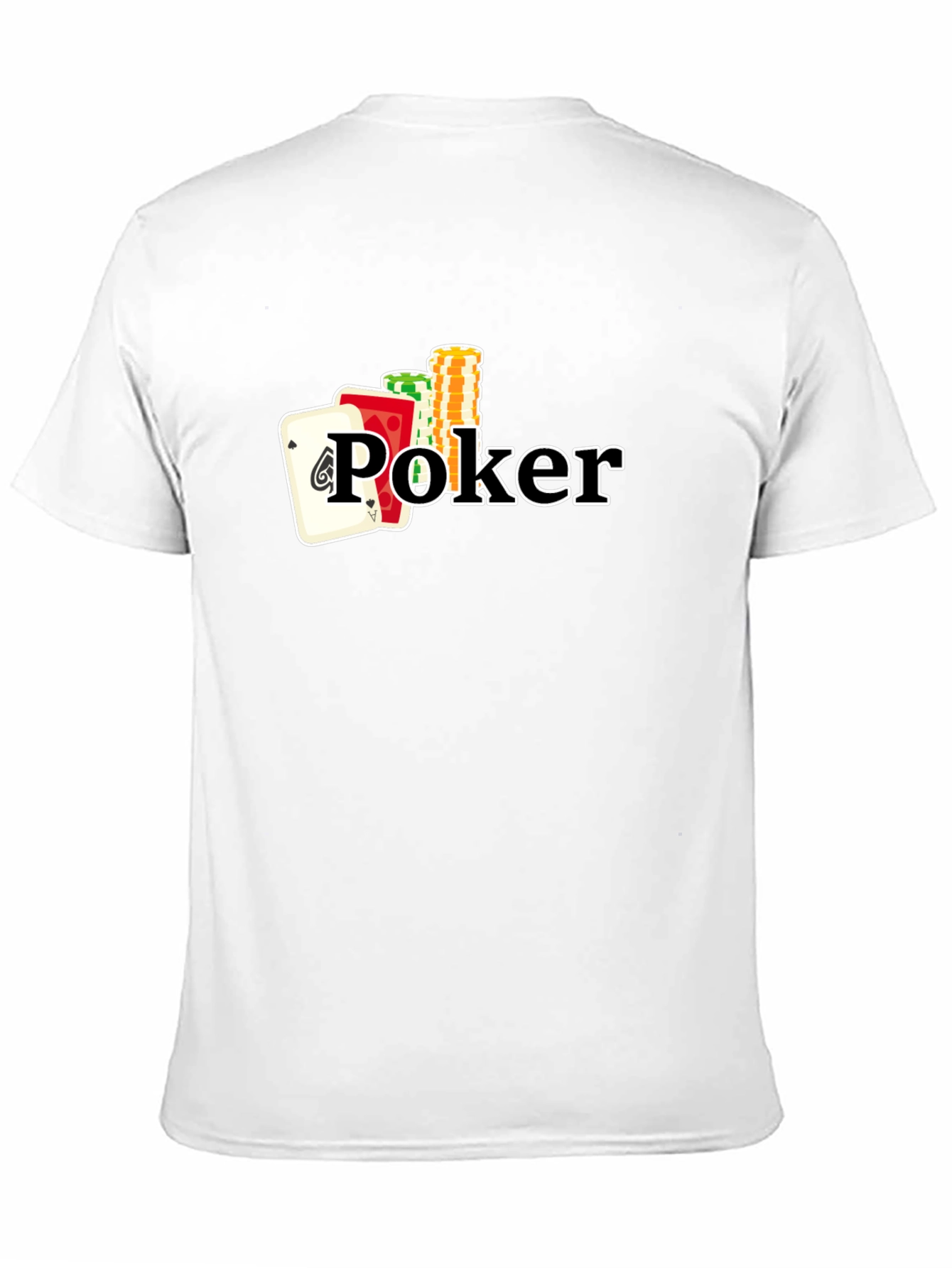 Poker Design Black T-Shirt
