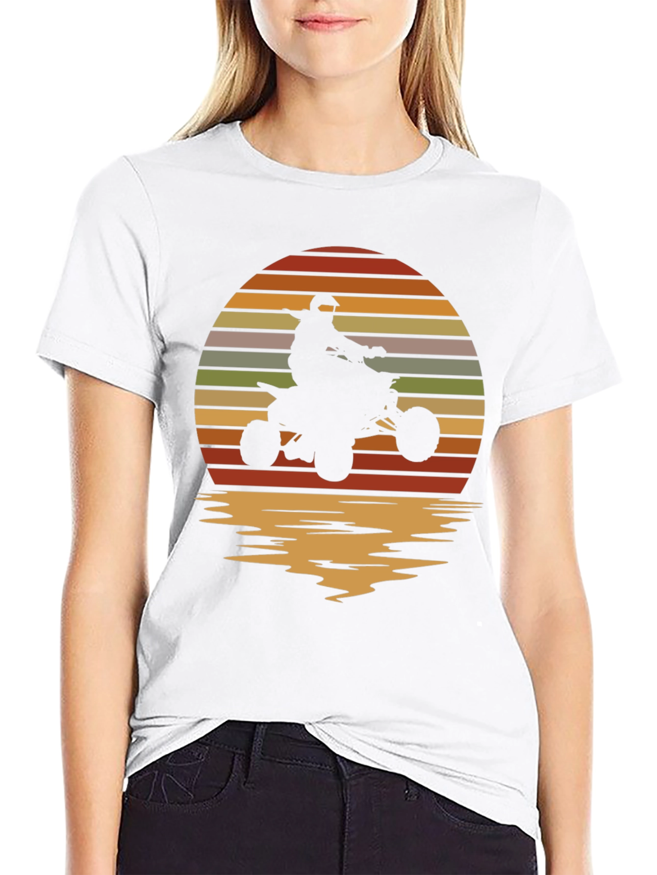 Retro ATV Sunset T-Shirt | Off-Road Adventure Tee | Vintage ATV Graphic Shirt | Gift for Offroad Lovers | Free Shipping $50+
