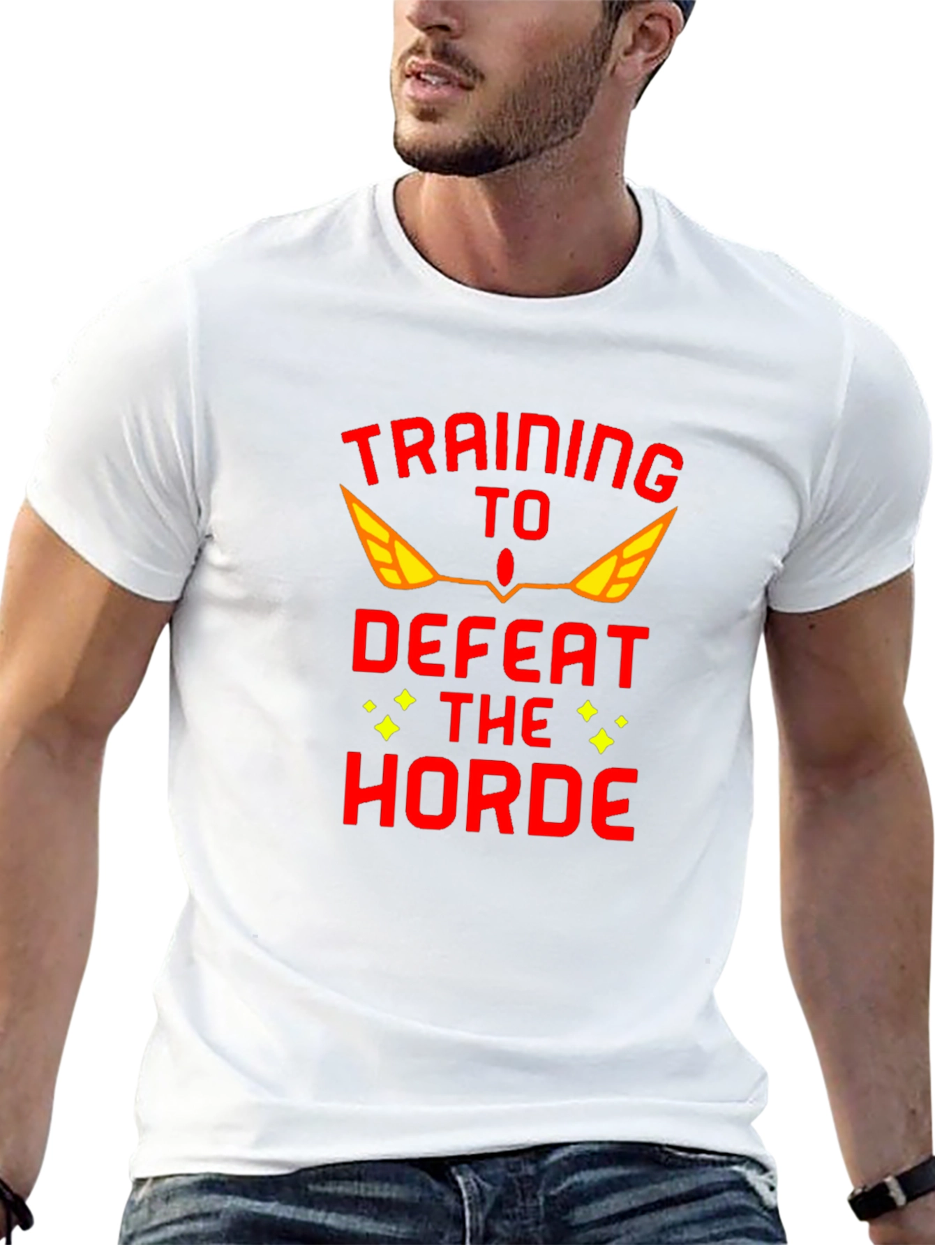 Training to Defeat the Horde Black T-Shirt