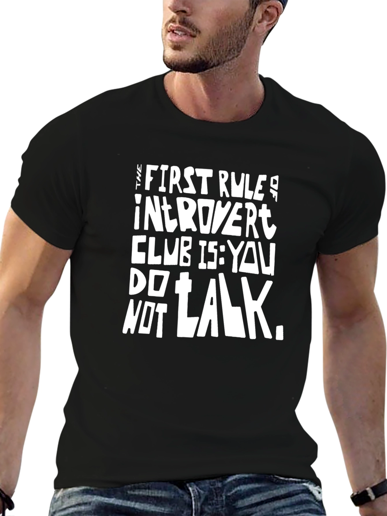 Introvert Club Rule T-Shirt - Funny Graphic Tee