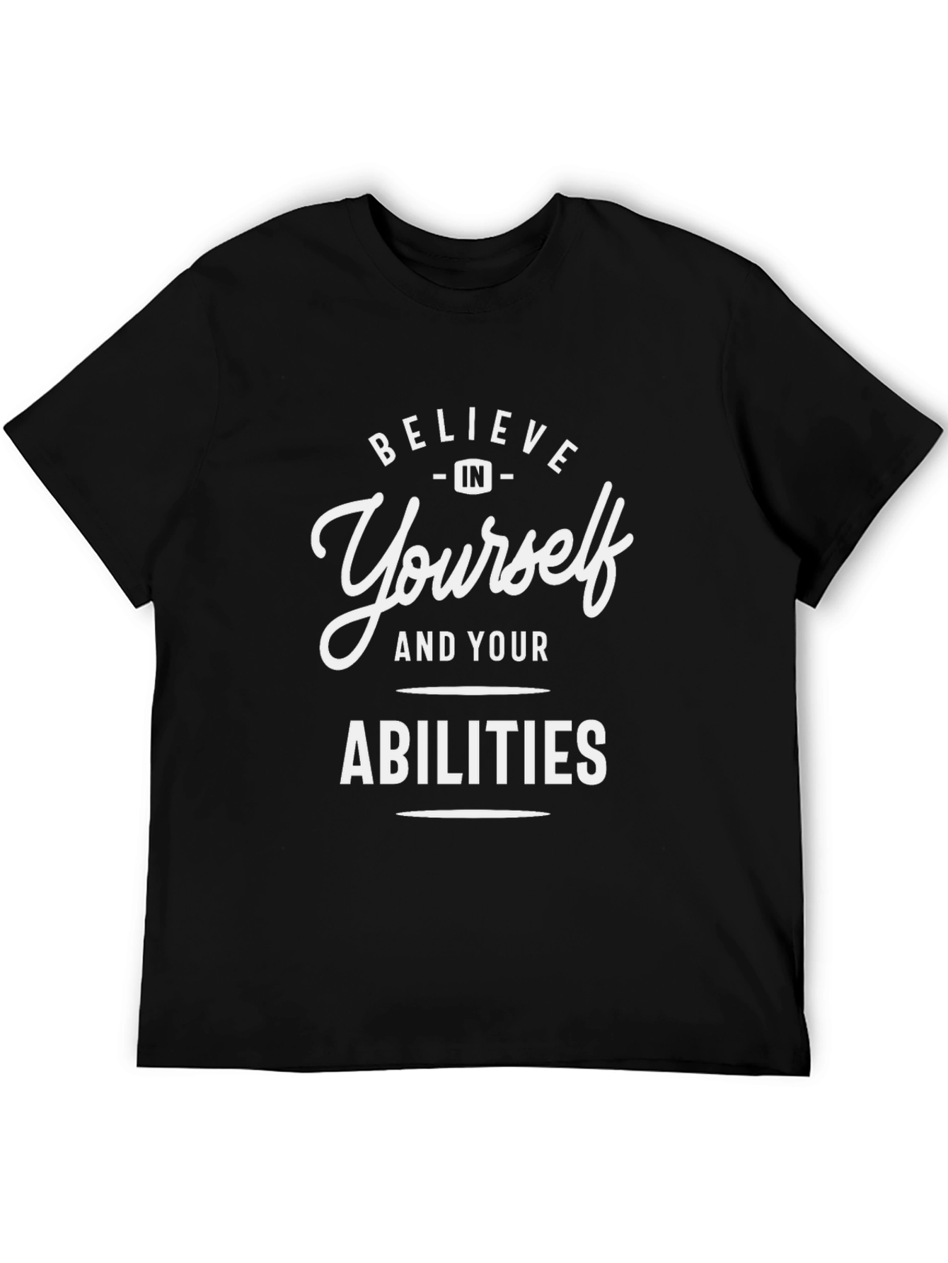Believe In Yourself Graphic Tee - Black
