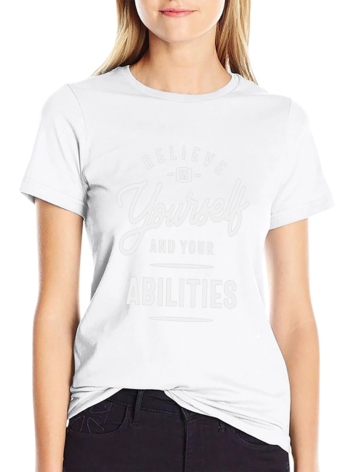 Believe In Yourself Graphic Tee - Black