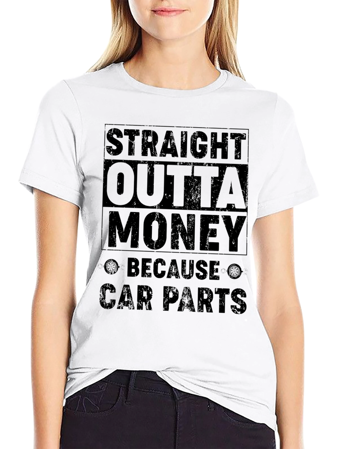 Straight Outta Money Car Parts T-Shirt