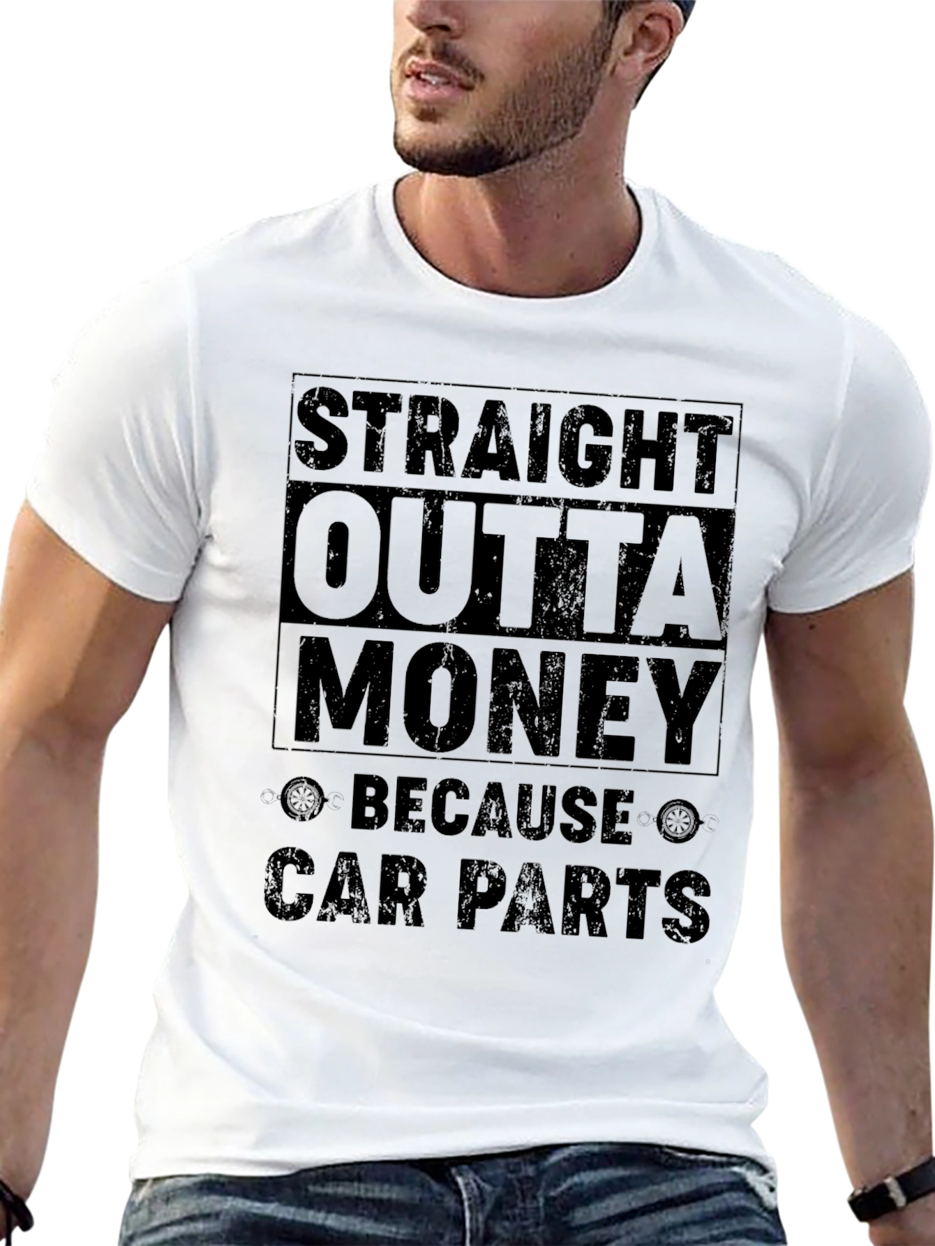 Straight Outta Money Car Parts T-Shirt