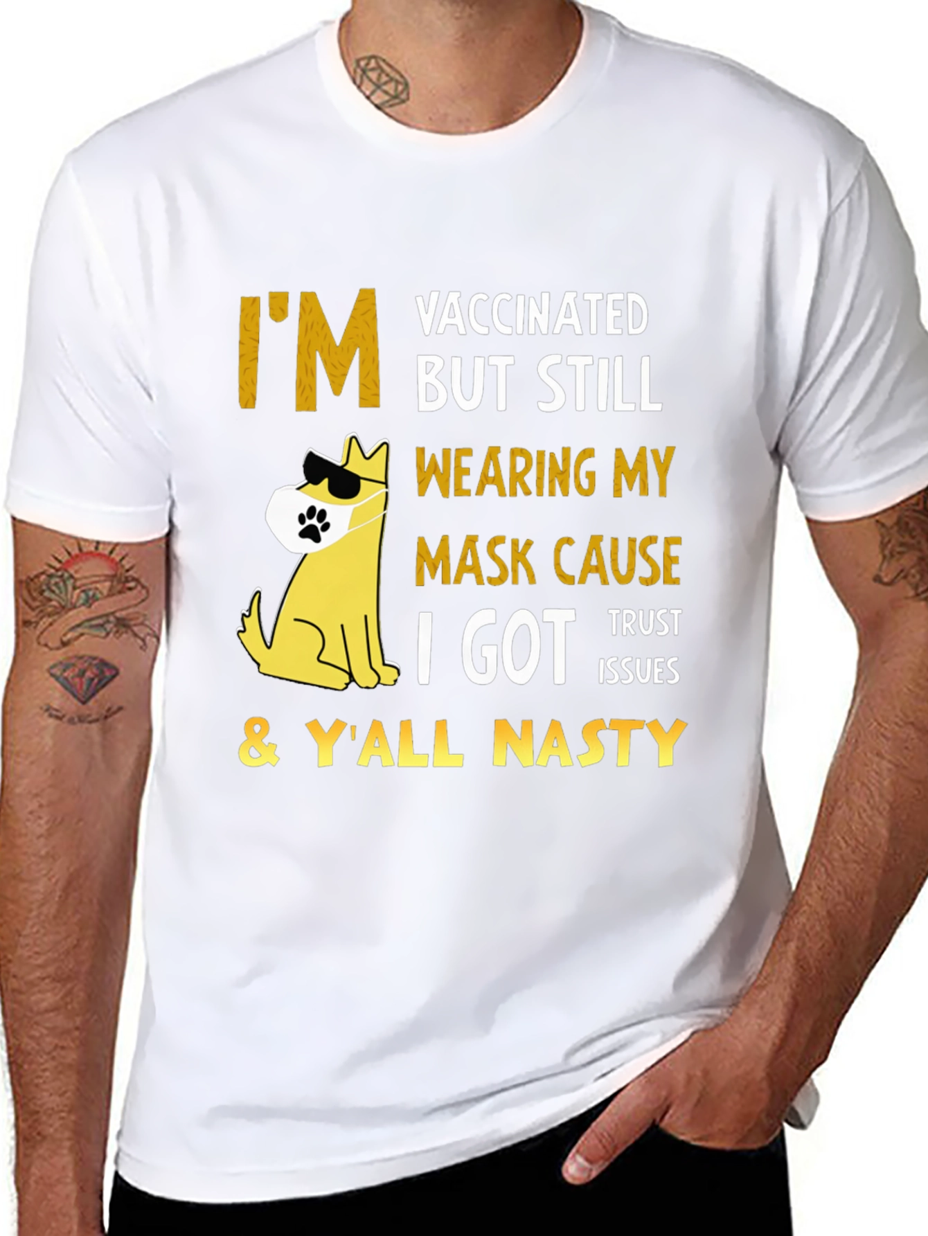 Vaccinated But Still Wearing Mask T-Shirt