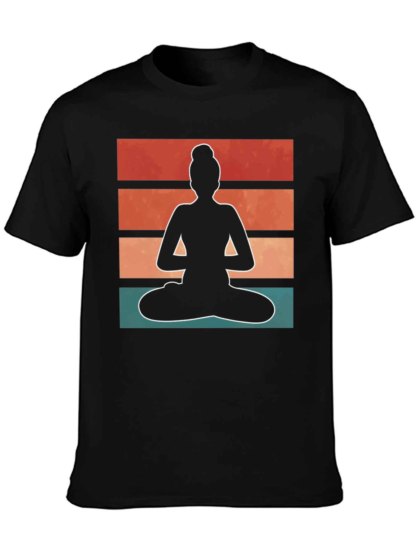 Yoga Silhouette T-Shirt - Relaxed Zen Style