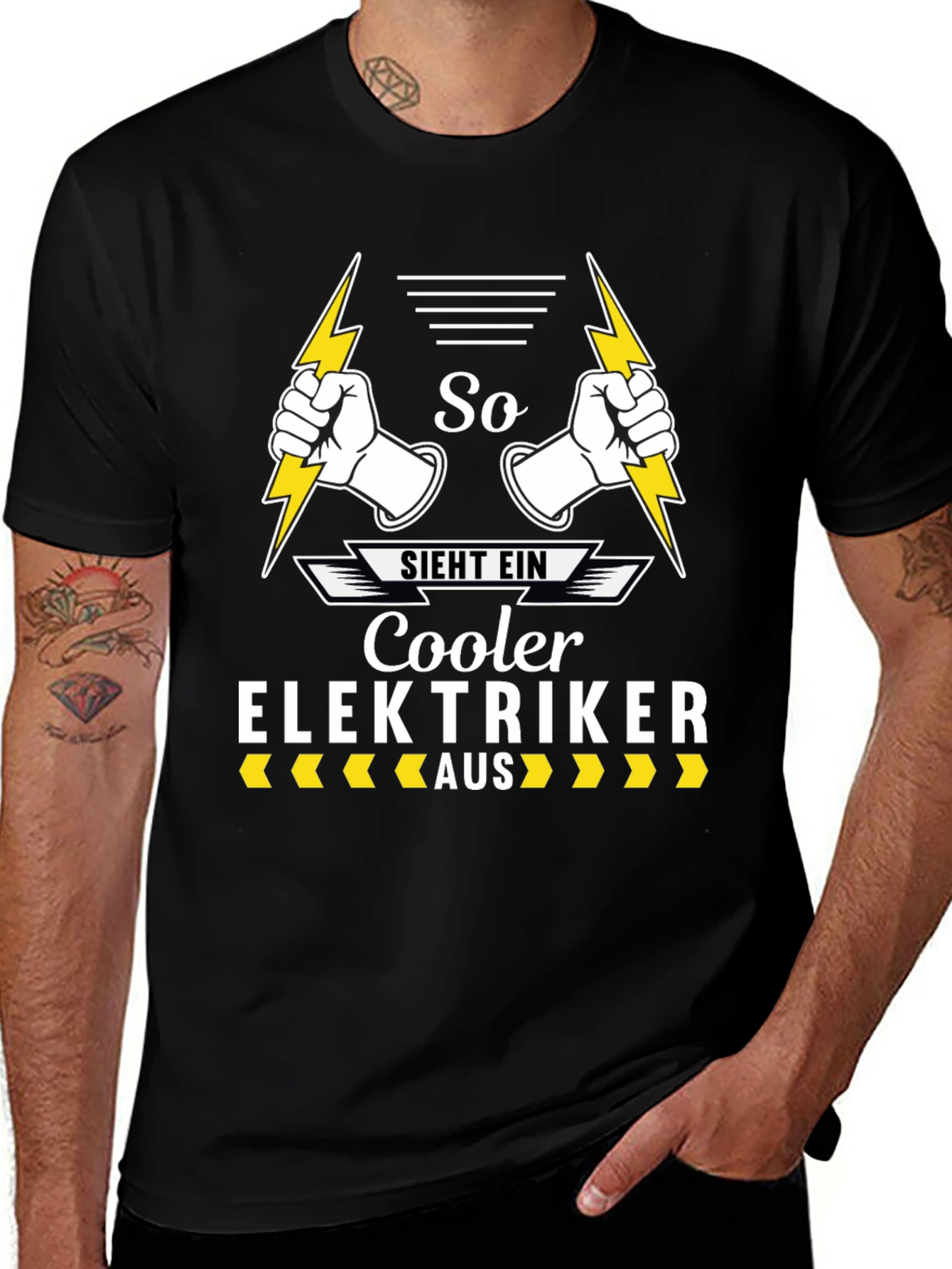 Cool Electrician T-Shirt | Funny Elektriker Tee | Electrician Graphic Shirt | Gift for Electricians | Free Shipping $50+