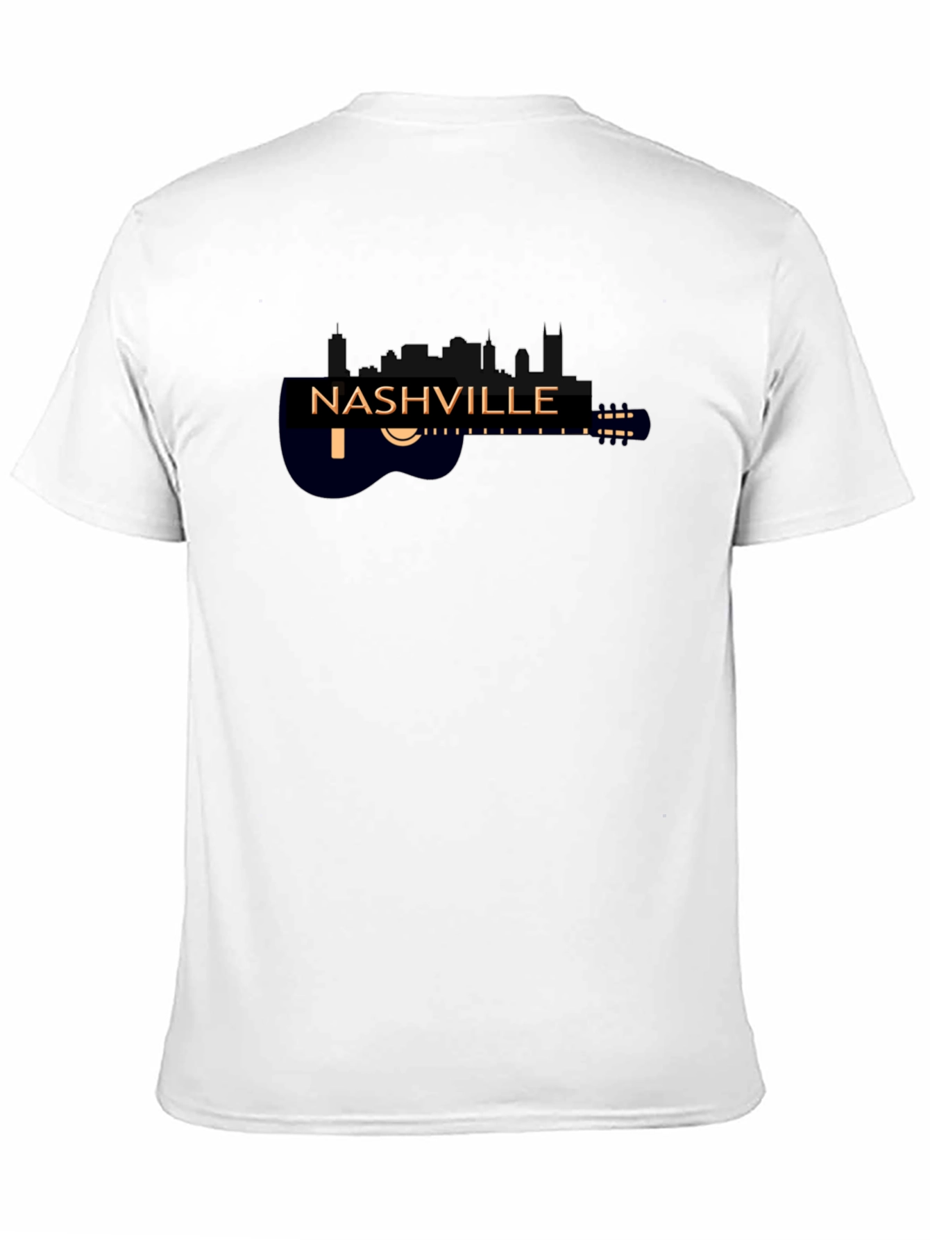 Nashville Skyline Guitar Black Graphic Tee