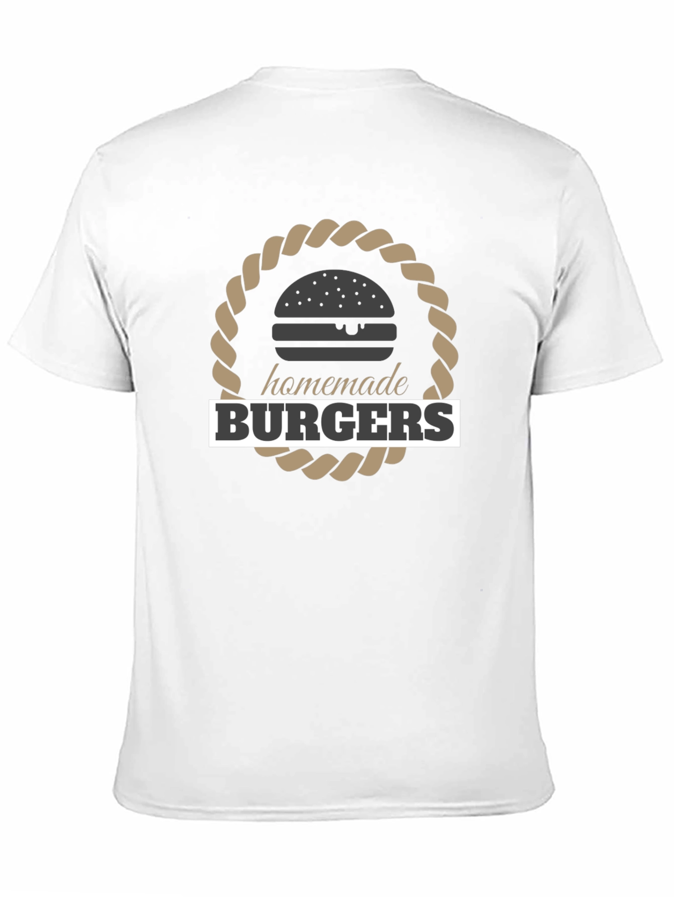 Homemade Burgers Black Graphic T-Shirt