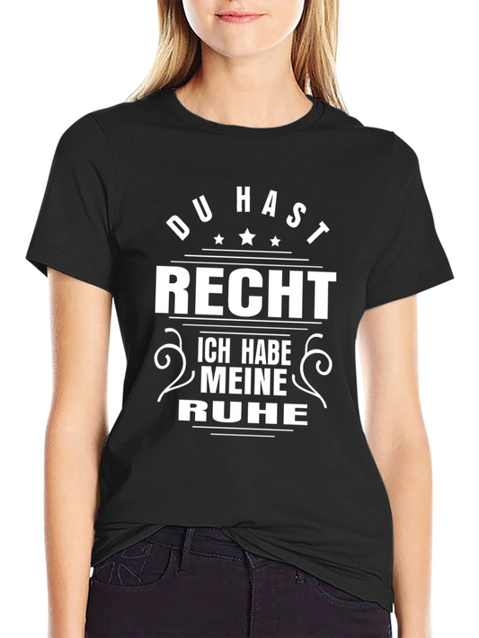 Du Hast Recht Mens Black Graphic T-Shirt