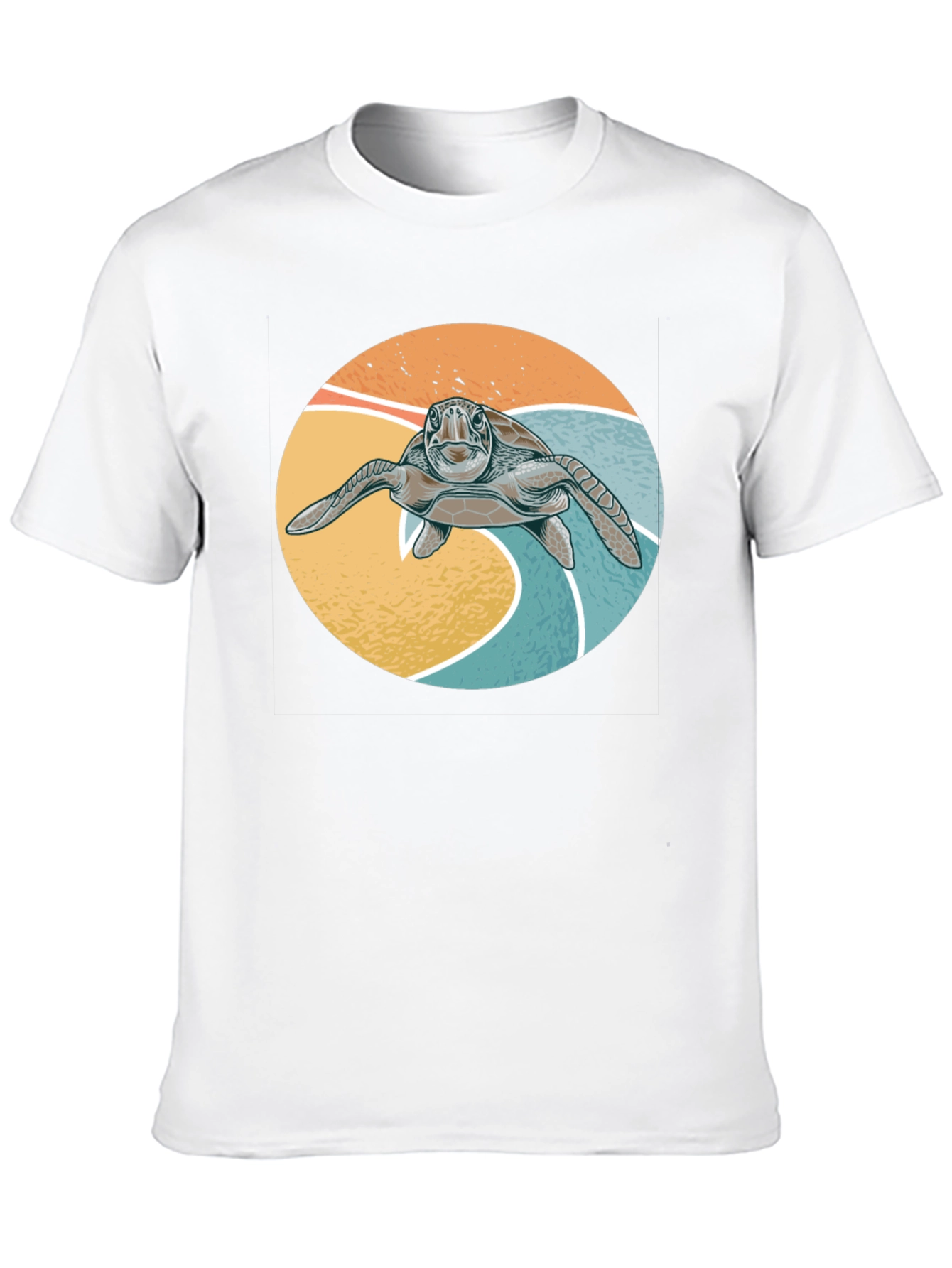 Turtle Graphic Tee - Surf Style
