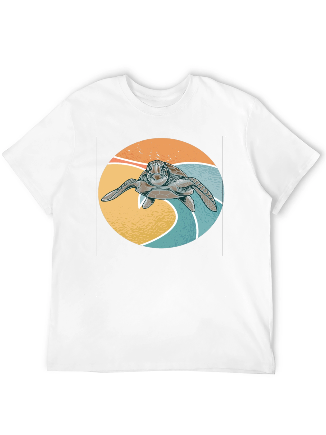Turtle Graphic Tee - Surf Style