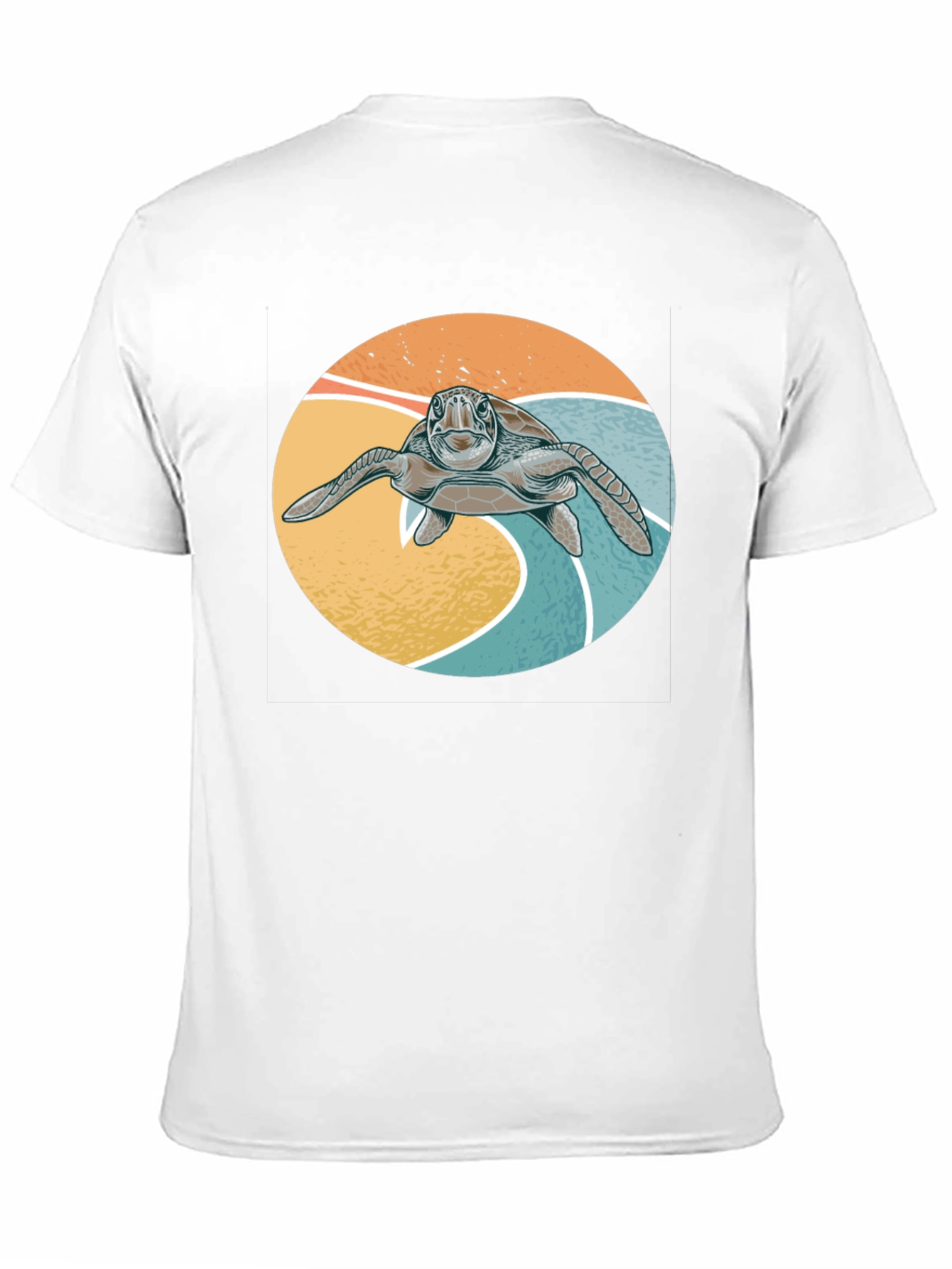 Turtle Graphic Tee - Surf Style