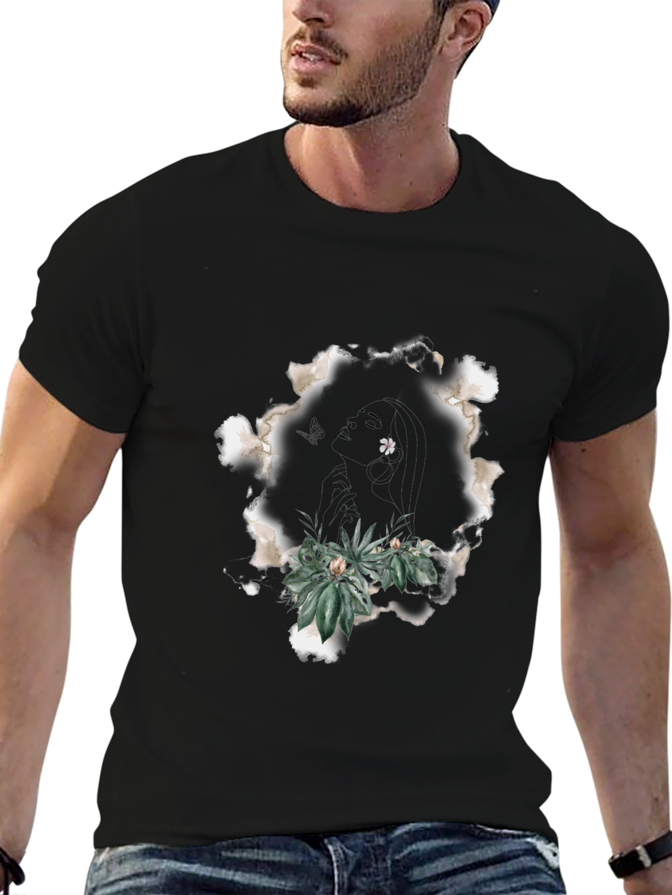 Botanical Black T-Shirt