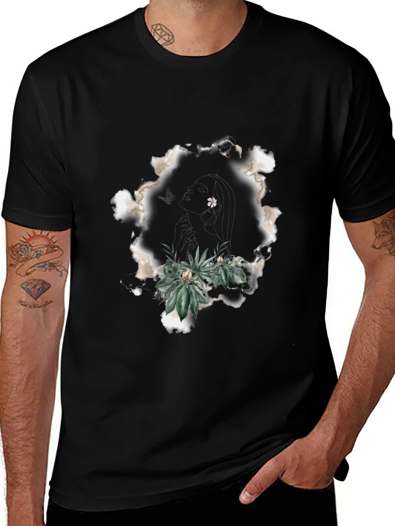 Botanical Black T-Shirt