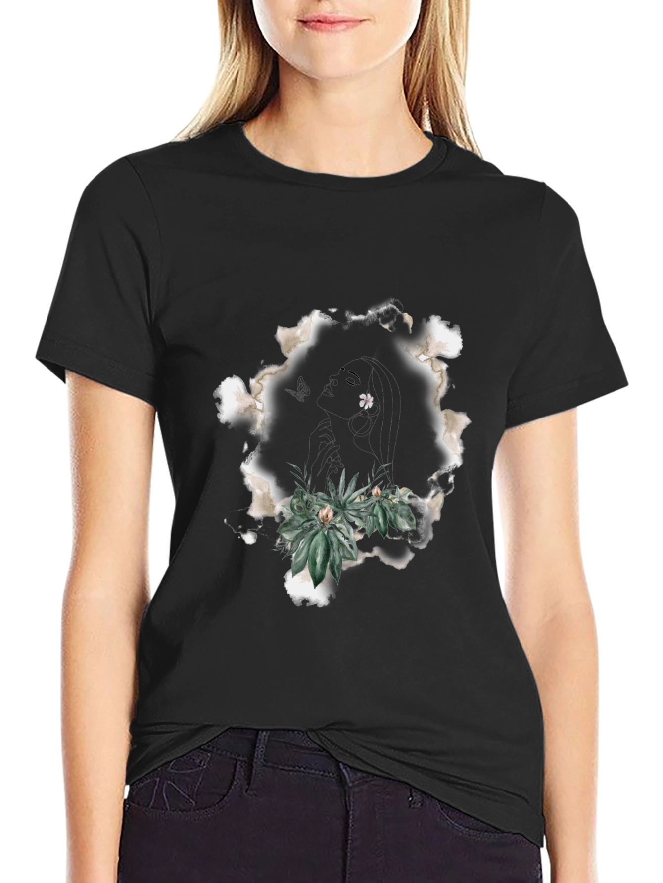 Botanical Black T-Shirt