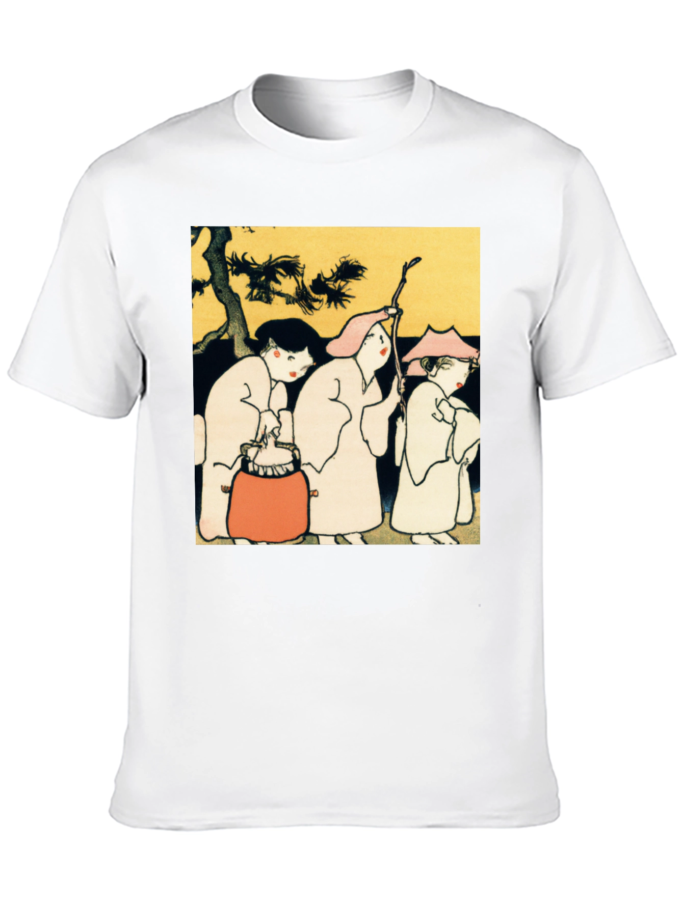 Artistic Print Black T-Shirt
