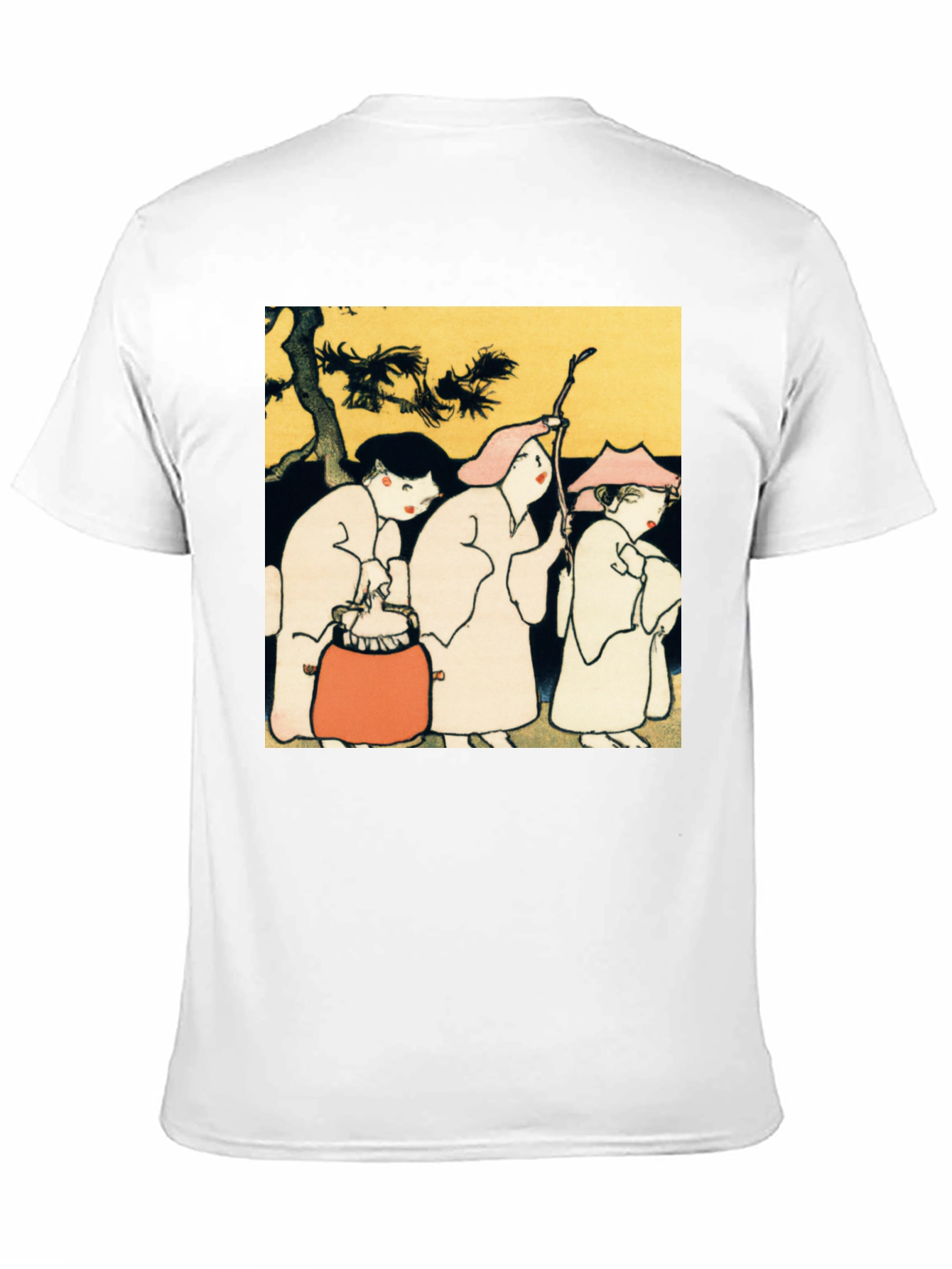 Artistic Print Black T-Shirt