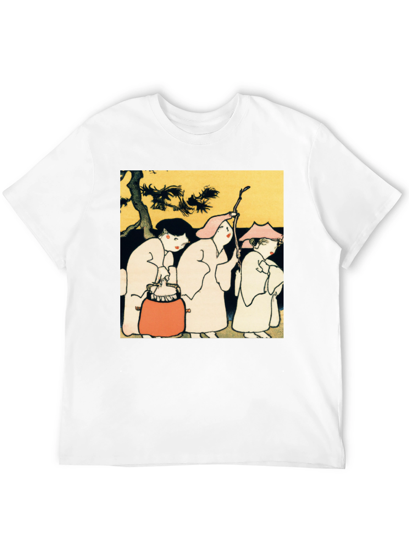 Artistic Print Black T-Shirt