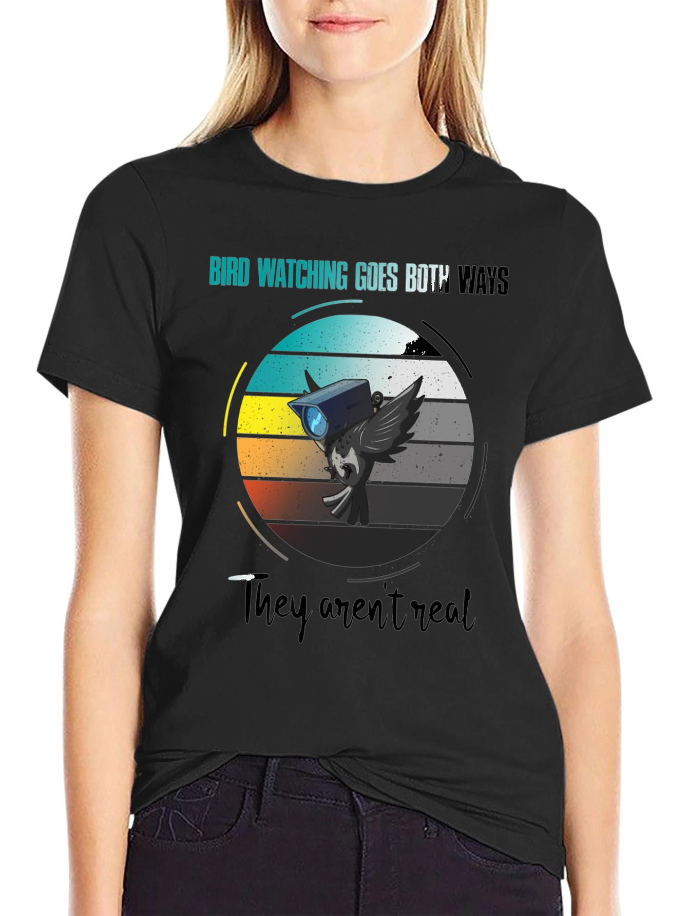 Bird Watching Goes Both Ways Graphic Tee