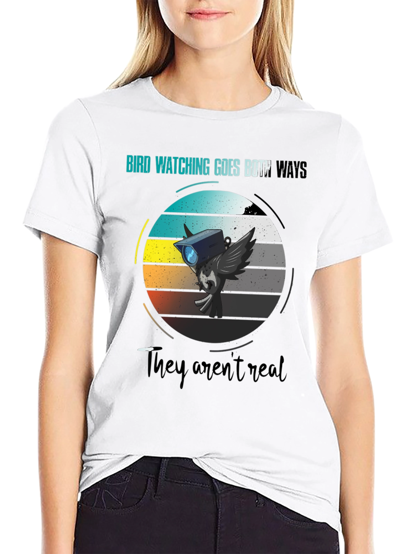 Bird Watching Goes Both Ways Graphic Tee