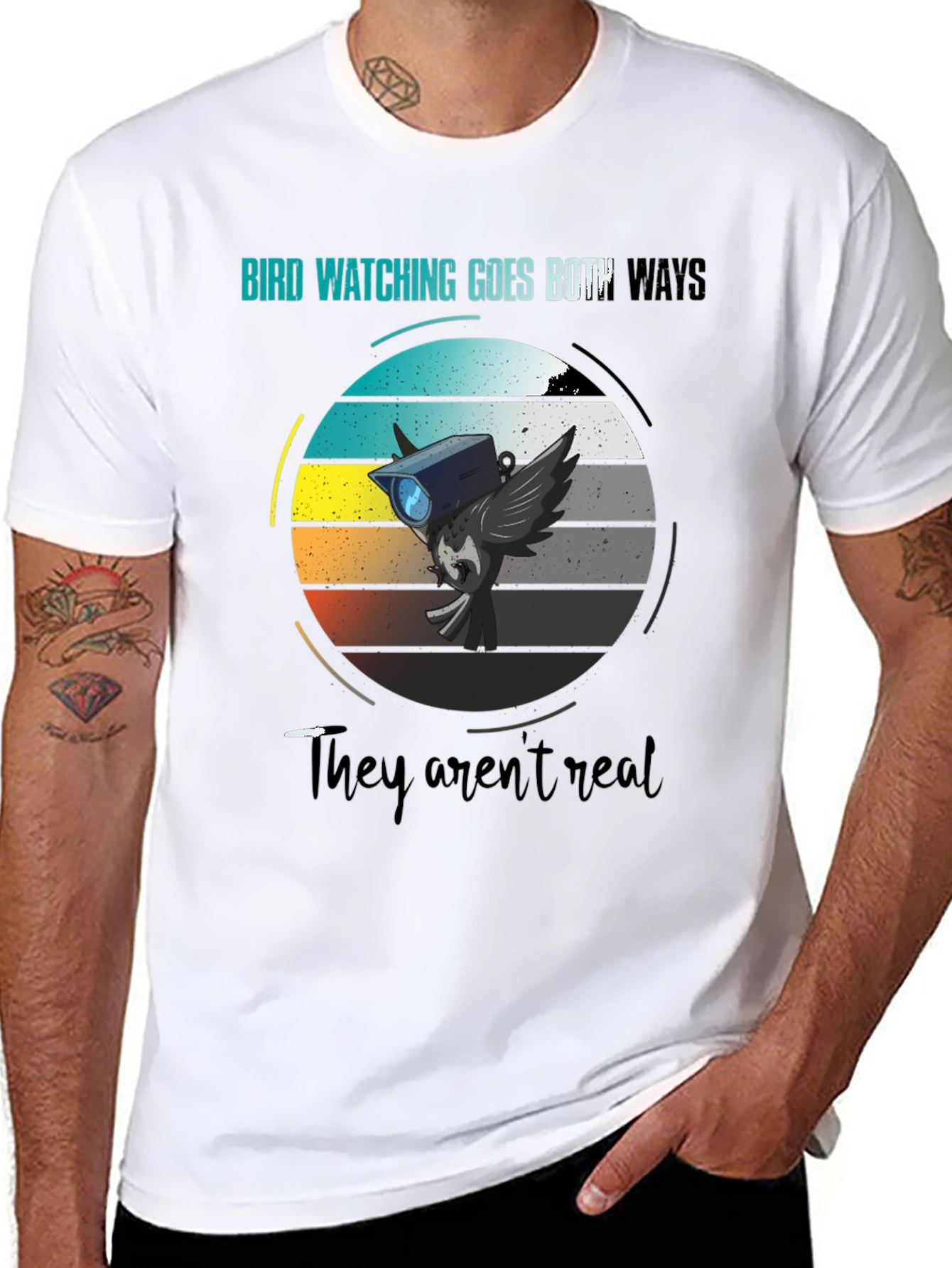 Bird Watching Goes Both Ways Graphic Tee