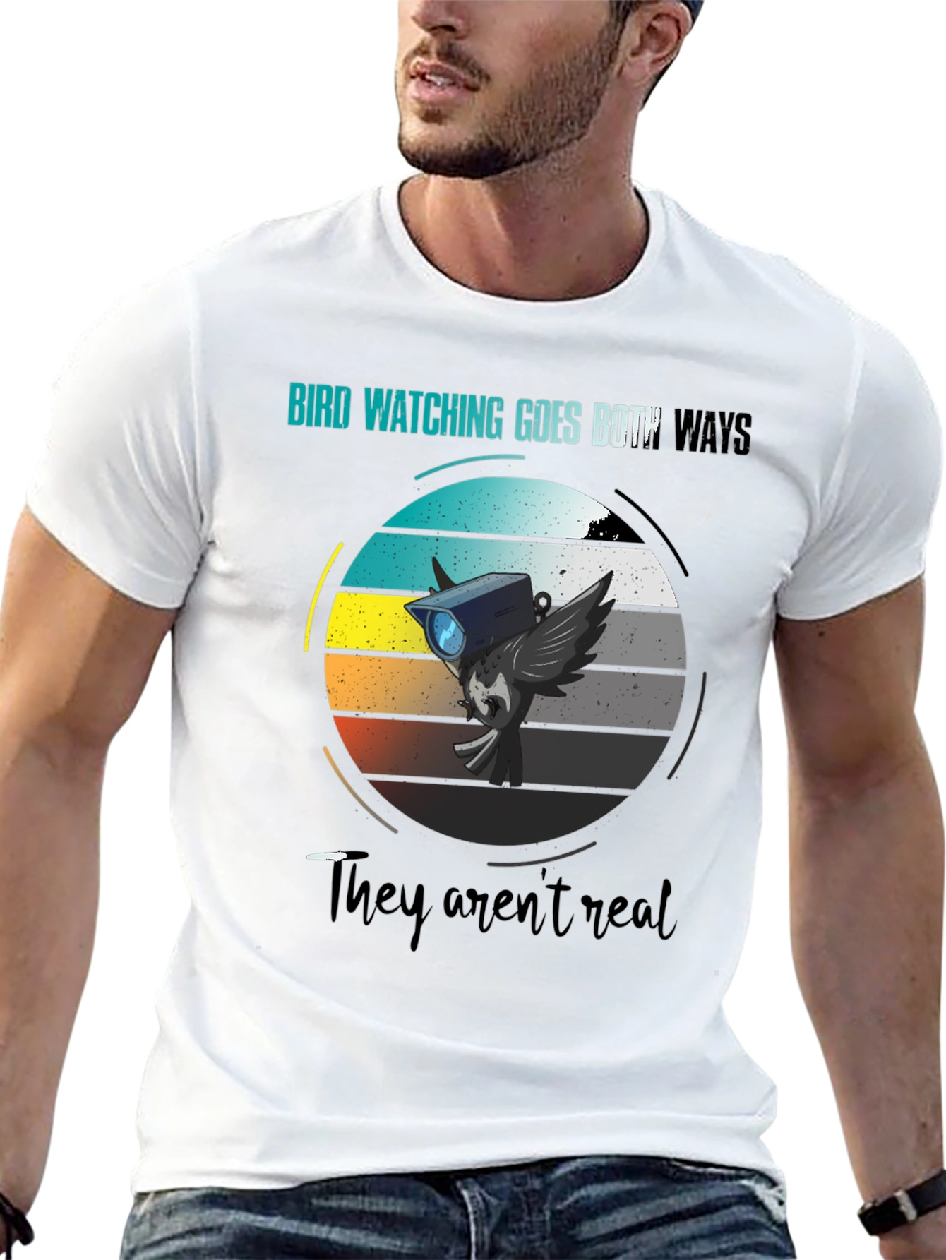 Bird Watching Goes Both Ways Graphic Tee