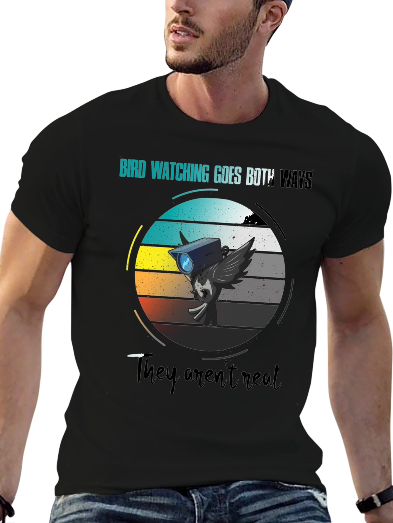 Bird Watching Goes Both Ways Graphic Tee