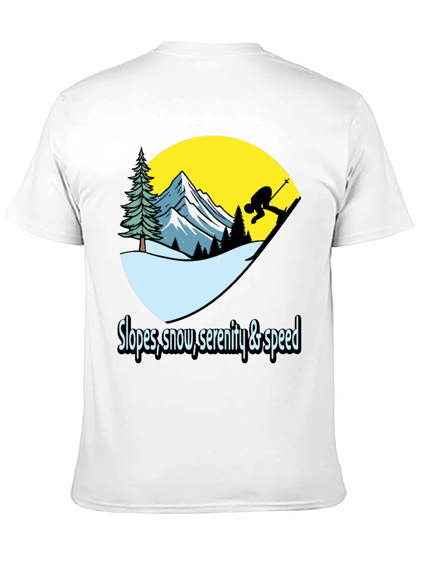 Slopes Snow Serenity & Speed Graphic Tee