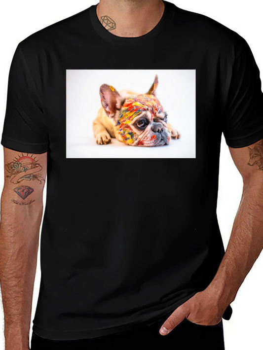 Dog Lover T-Shirt: French Bulldog Artistic Design