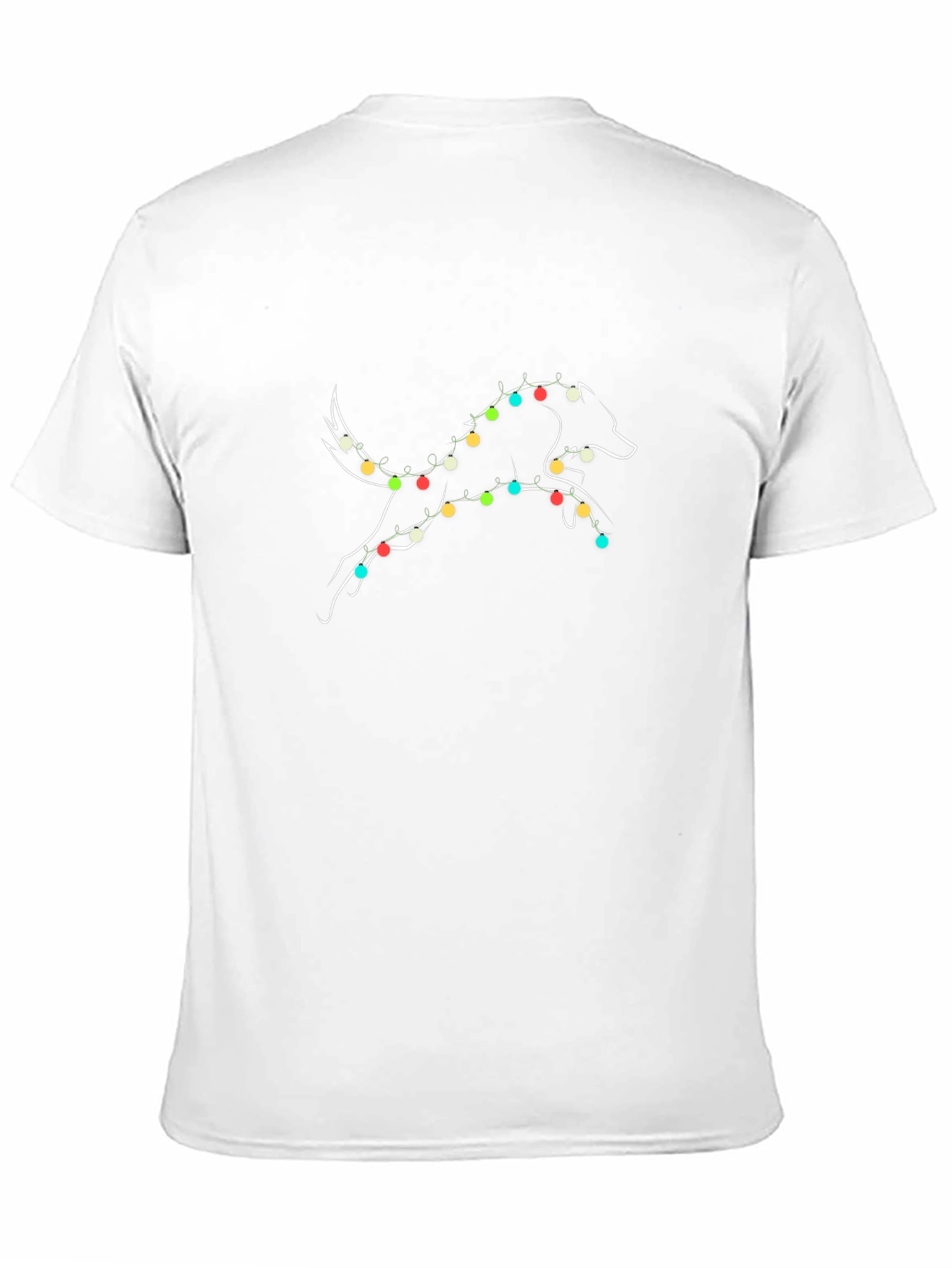 Festive Dog Christmas Lights T-Shirt