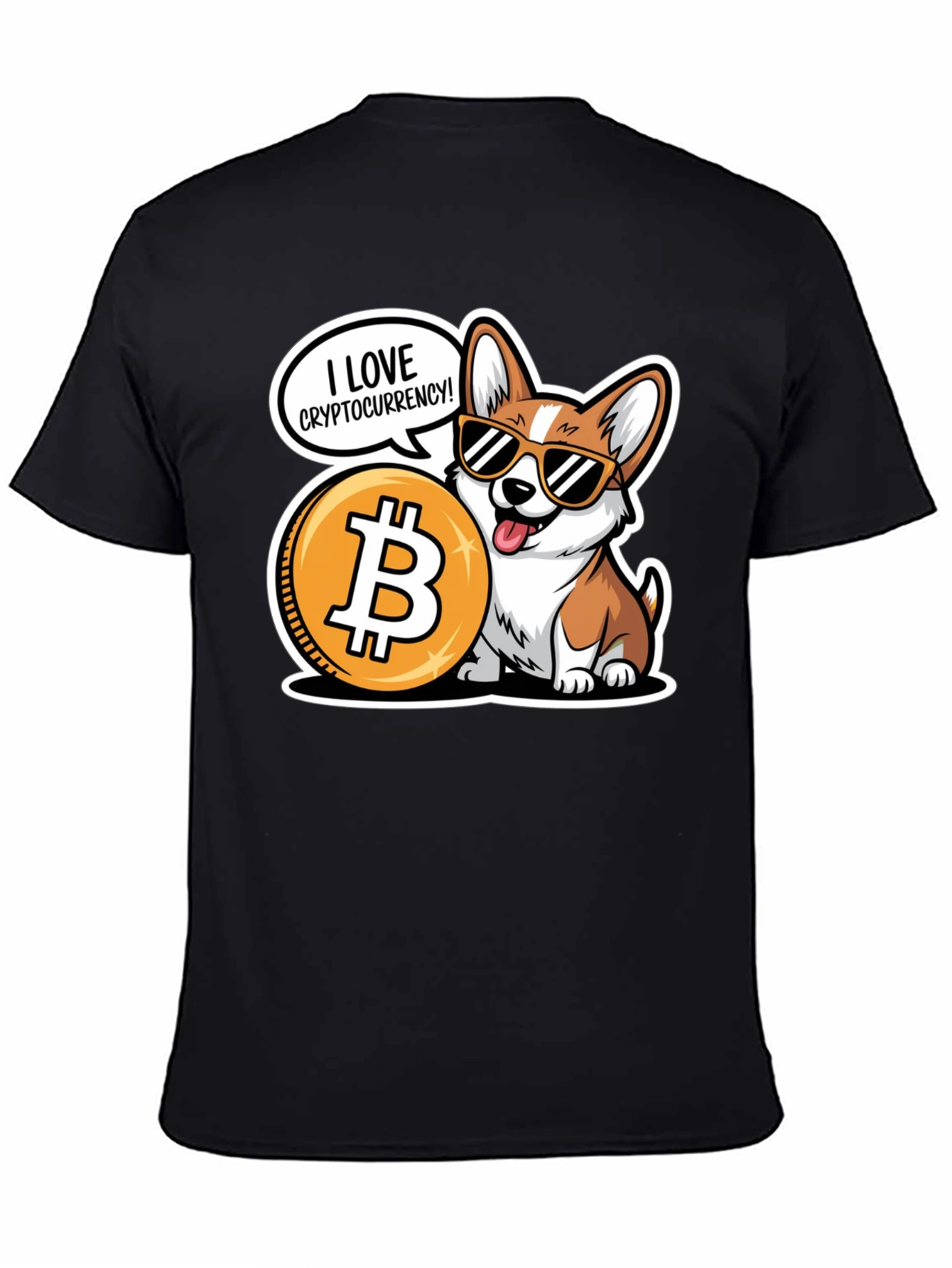 Crypto Corgi Bitcoin T-Shirt | Funny Crypto Dog Tee | Corgi Lover Graphic Shirt | Dog Lover Gift | Free Shipping $50+