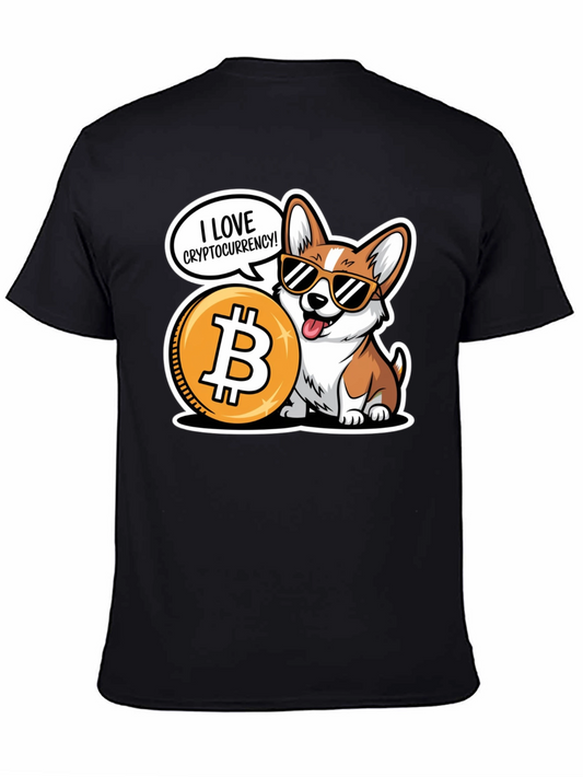 Crypto Corgi Bitcoin T-Shirt | Funny Crypto Dog Tee | Corgi Lover Graphic Shirt | Dog Lover Gift | Free Shipping $50+