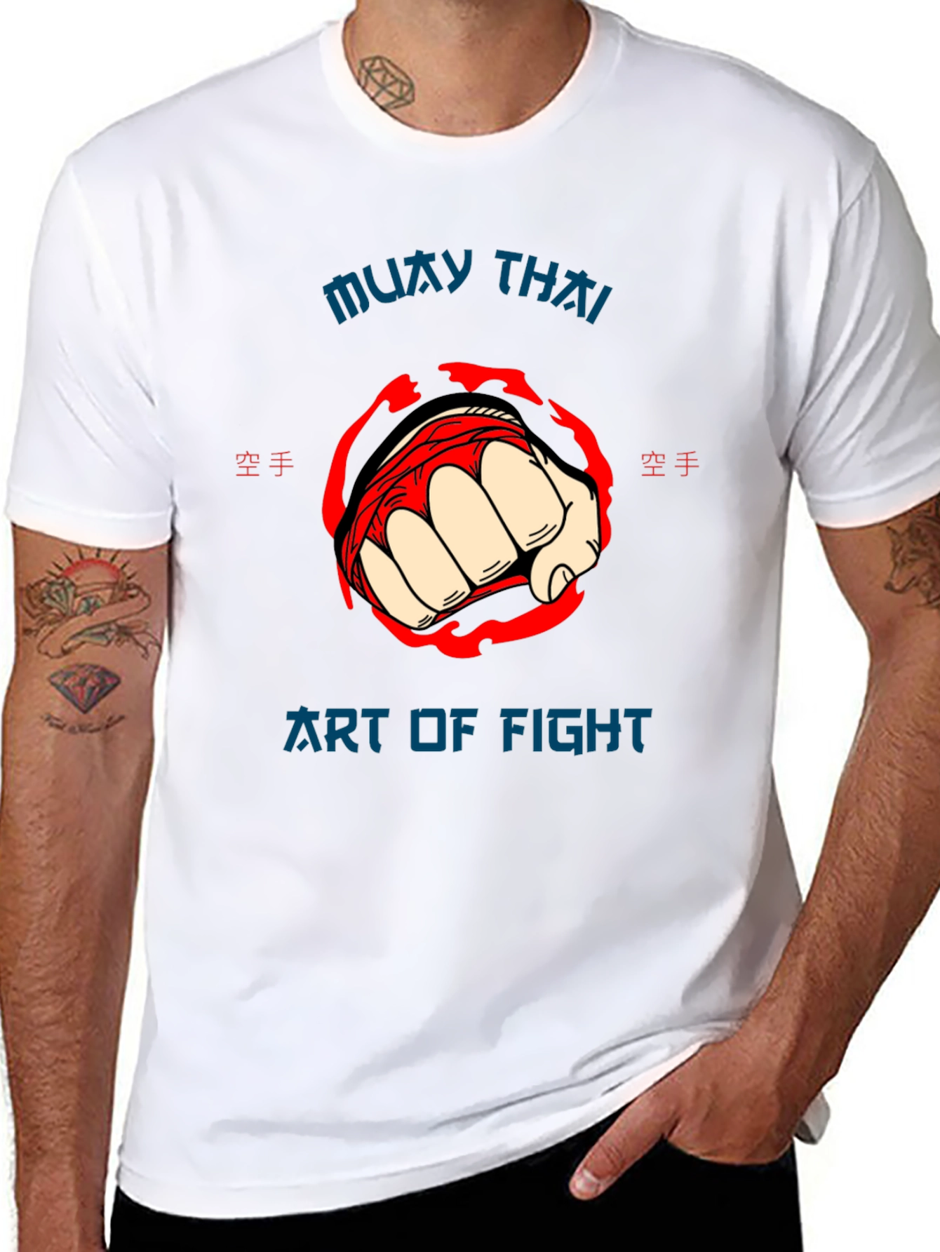 Muay Thai Art of Fight Graphic T-Shirt