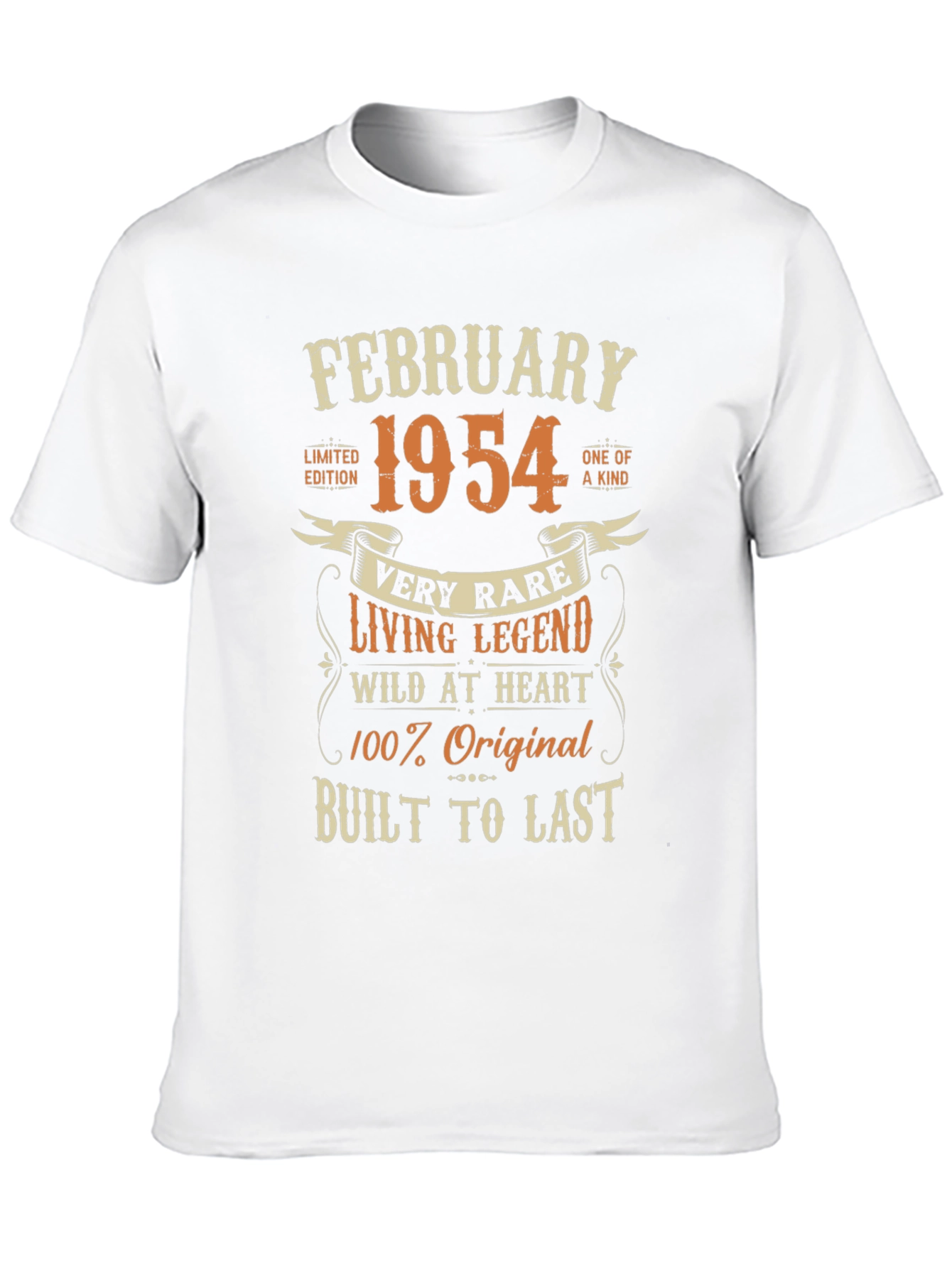 February 1954 Birthday Limited Edition T-Shirt