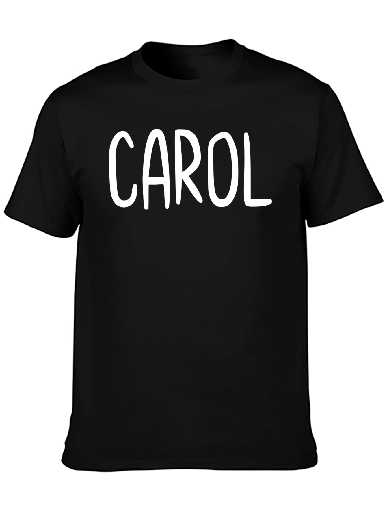 Carol Name Personalized Black T-Shirt