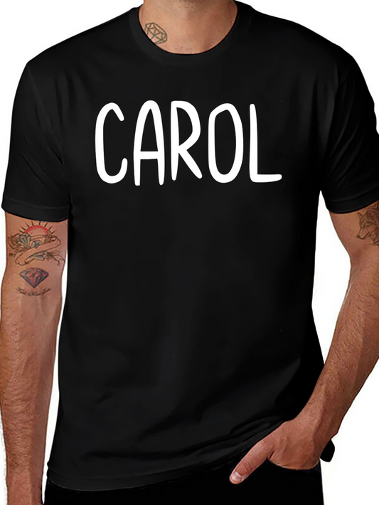 Carol Name Personalized Black T-Shirt